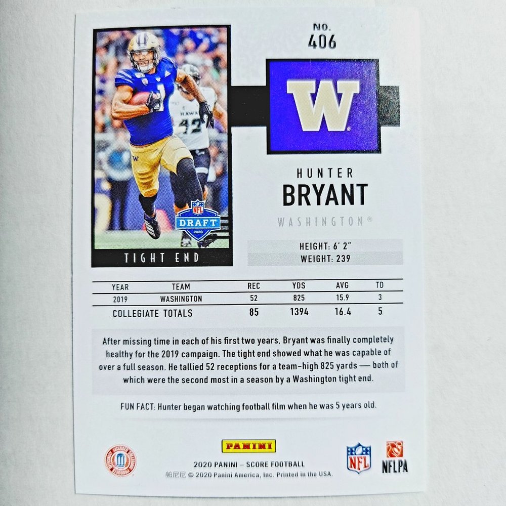 Washington Huskies (Hunter Bryant) - CFTBL [9_11_HB1] - Picture 3 of 3